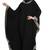 Black plain polyester abaya
