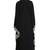 Black plain polyester abaya