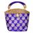 Blue Batava Style Brocate Clutch