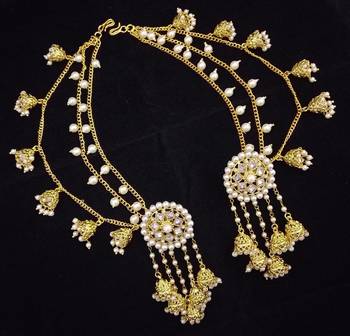Designer Full Bahubali devsena Earrings Earcuffs Set 2