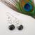 Black Flower Blossom Earrings