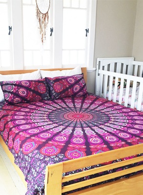 Indian Bed sheet Mandala Bedspread Beach Sheet Wall Hanging Tapestry Bed Cover