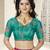 Pink embroidered art silk saree with blouse