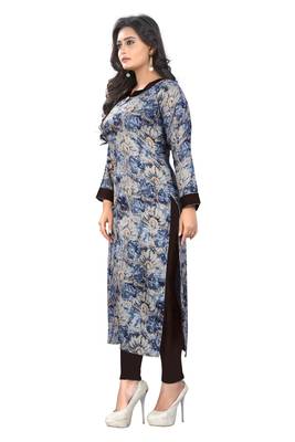 Multicolor printed rayon kurti 3