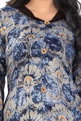 Multicolor printed rayon kurti 4