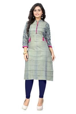 Multicolor printed cotton kurti 1