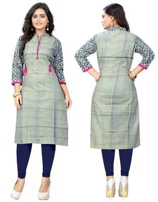 Multicolor printed cotton kurti 5