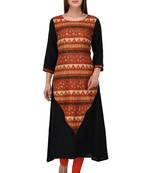 Multicolor printed rayon kurti