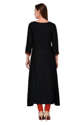 Multicolor printed rayon kurti 2