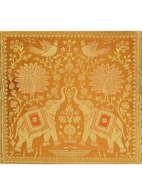Lal Haveli Living Room Decor Elephant Silk Pillow Covers 16 x 16 inch Set of 5 Pcs 3