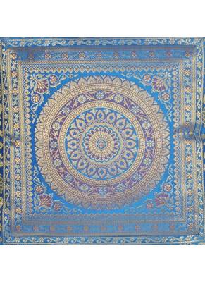 Lal Haveli Jaipuri Handmade Designer Silk Throw Pillow Cushion Covers 16 x 16 inch Set of 5 Pcs 3
