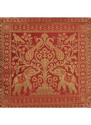 Lal Haveli Designer Home Decor Silk Pillow Cushion Covers 16 x 16 inch Set of 5 Pcs 3