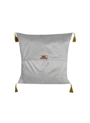 Lal Haveli Square Shape Silk Pillow Cushion Covers for Diwan/Sofa Decor 18 x 18 inch Set of 5 Pcs 4