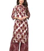 Multicolor printed rayon kurti