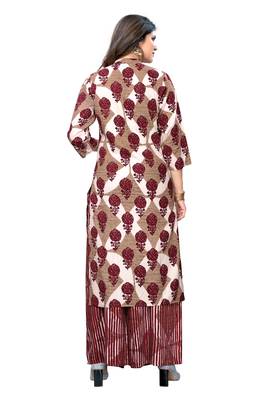 Multicolor printed rayon kurti 2