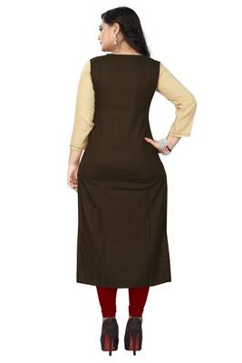 Multicolor embroidered rayon kurti 2