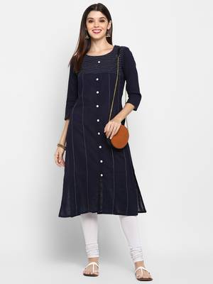 Blue printed kurti 1