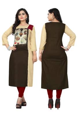 Multicolor embroidered rayon kurti 5