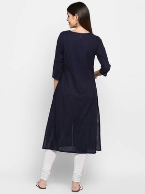 Blue printed kurti 2