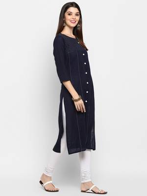 Blue printed kurti 4