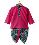 Bandhni Print Dhoti Kurta   Pink