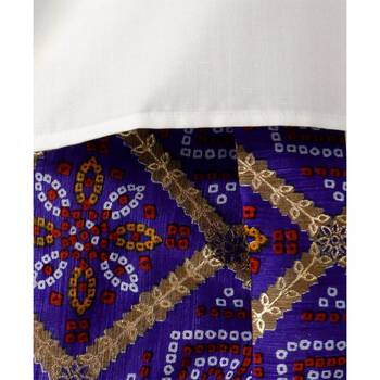 Bandhni Print Dhoti Kurta   White 3