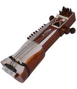 Sarangi-Hand Made Indian Tun Wood-With Playing Bow & Wooden Tuning Key Solid Wood Tuning Pegs, Rosen Natural Wood Finish
