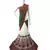Green Embroidered Georgette Saree With Blouse