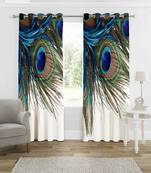 Digitally Printed Image Curtains set of Two Pcs by FRIMERR