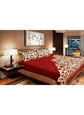 Chenille King Size jacquard weaves Designer 1 Bed Cover with 2 Pillow Covers by FRIMERR 1