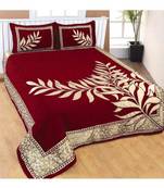 Chenille jacquard weaves Designer King Size 1 Bed Cover with 2 Pillow Covers by FRIMERR