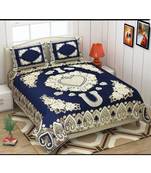 multicolor printed Soft Touch Fabric Double bed sheet and two pillow cover