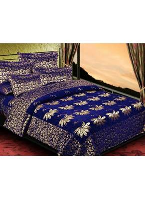 multicolor printed Soft Touch Fabric Double bed sheet and two pillow cover 1