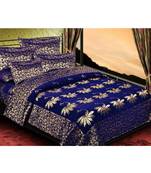 multicolor printed Soft Touch Fabric Double bed sheet and two pillow cover