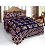 multicolor printed Soft Touch Fabric Double bed sheet and two pillow cover