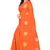 Orange Embroidered Silk Saree With Blouse