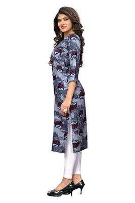 Grey printed rayon ethnic-kurtis 3