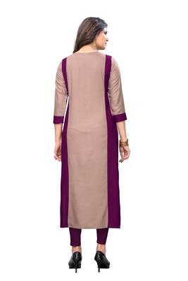 Multicolor embroidered rayon kurtis 2