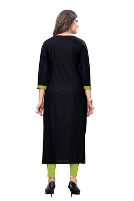 Multicolor embroidered rayon kurtis 2