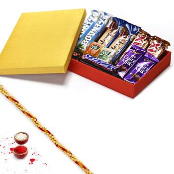 Aapno Rajasthan Assortment Of Branded Chocolates Gift Box Diwali Hamper 1