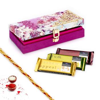 Aapno Rajasthan Premium Purple Box Chocolate Hamper 1