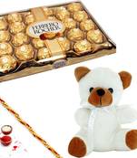 Aapno Rajasthan 24 Pc Ferrero Rocher Teddy Bear And Diwali Hamper