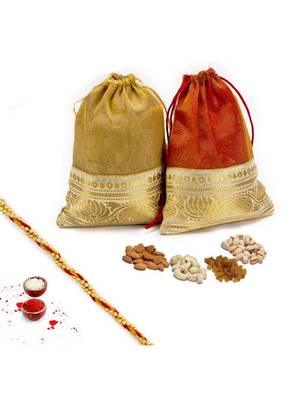 Aapno Rajasthan 2 Leatherite Pouches With Dryfruits 1