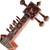 Jogia Sarangi-Special Quality-Handmade Tun Wood-Playing Bow & Wooden Tuning Key, Sheesham Wood Tuning Pegs, Wood Finish