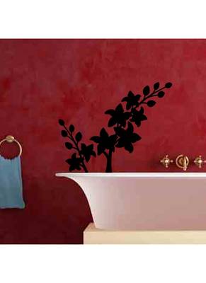 Flower & buds design wall decal 1