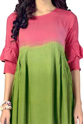 Multicolor printed rayon multicolor kurtis 4