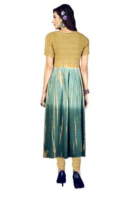 Multicolor printed rayon multicolor kurtis 2
