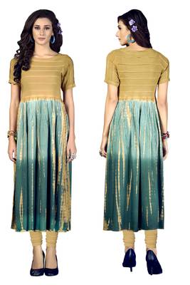 Multicolor printed rayon multicolor kurtis 5