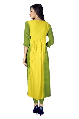 Multicolor printed rayon multicolor kurtis 2