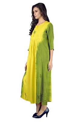 Multicolor printed rayon multicolor kurtis 3